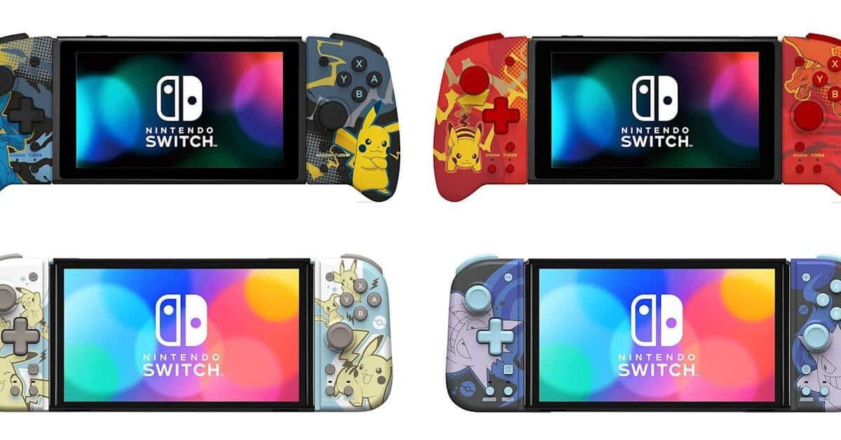 Nintendo Switch HORI Split Pad Pro Controller - Charizard & Pikachu