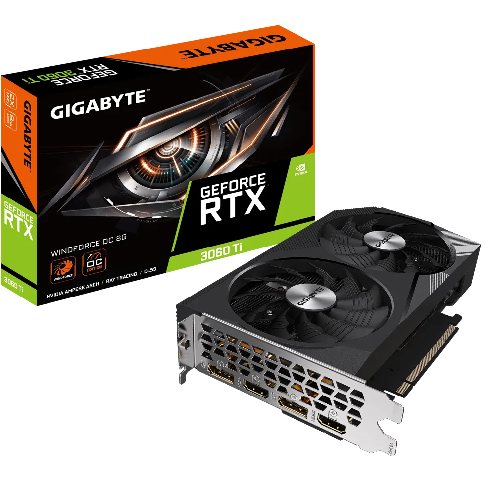 Gigabyte NVIDIA GeForce RTX 3060 Ti WINDFORCE OC Box View