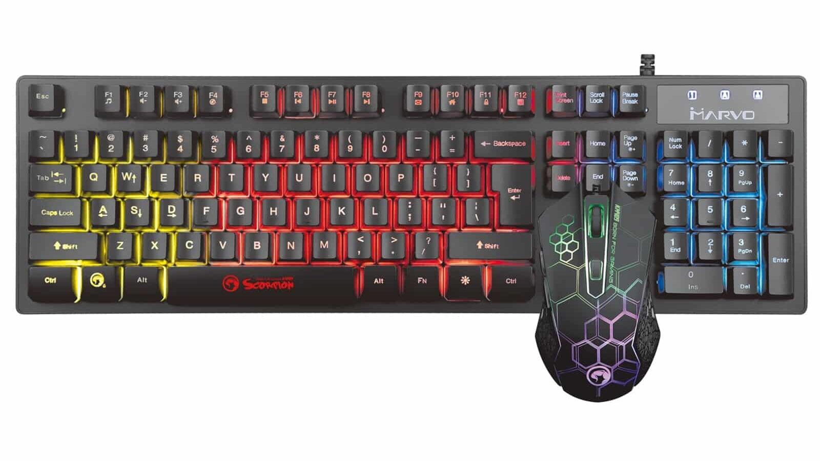 Marvo Scorpion KM409 Gaming Keyboard and Mouse Bundle