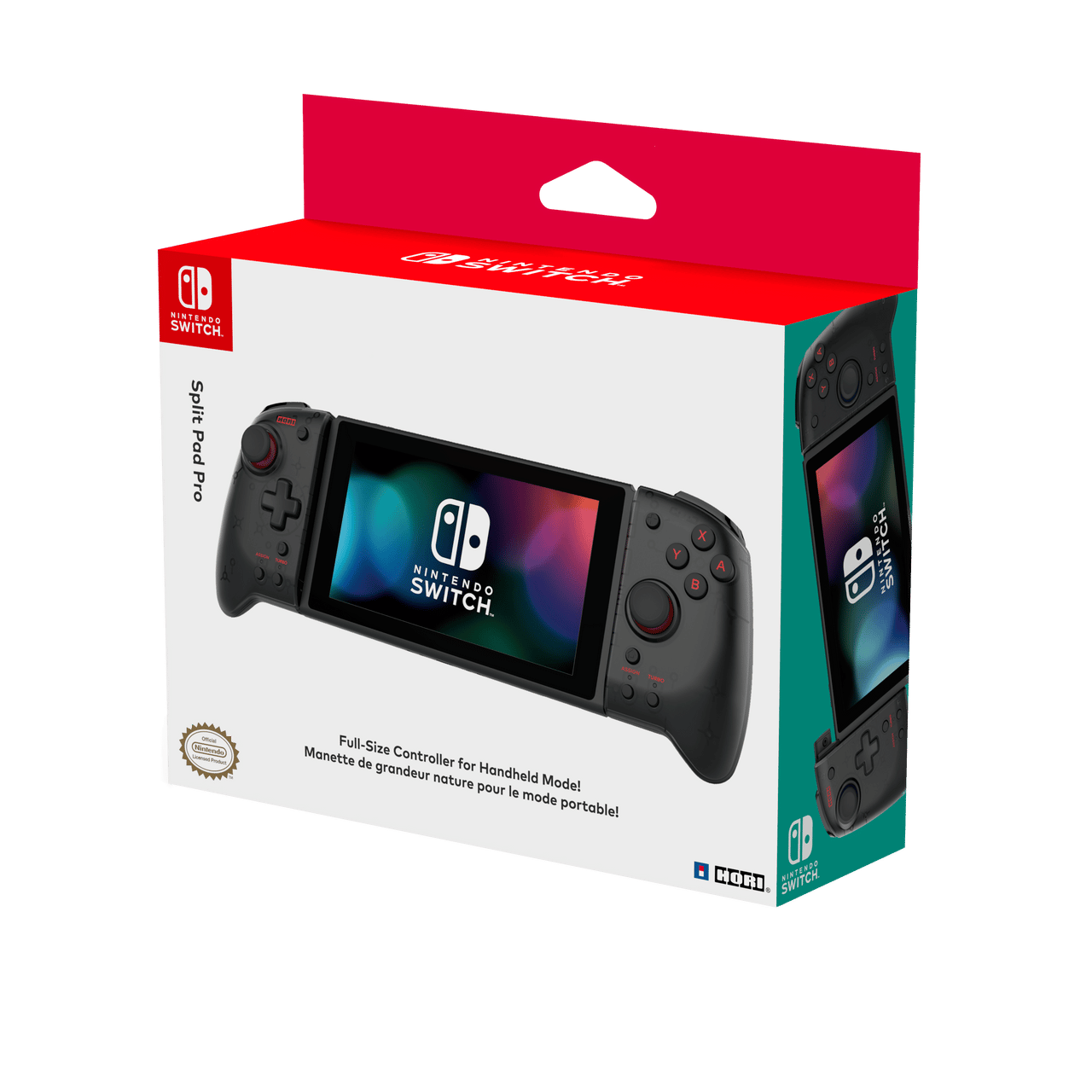 Nintendo Switch HORI Split Pad Pro Controller - Transparent Black