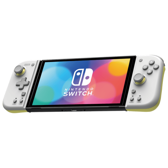 Nintendo Switch HORI Split Pad Compact Controller - Light Grey & Yellow