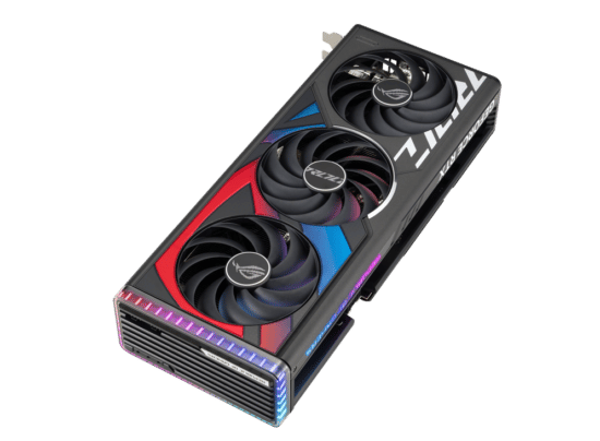 ASUS ROG Strix NVIDIA GeForce RTX 4070 Ti OC Angled Front View