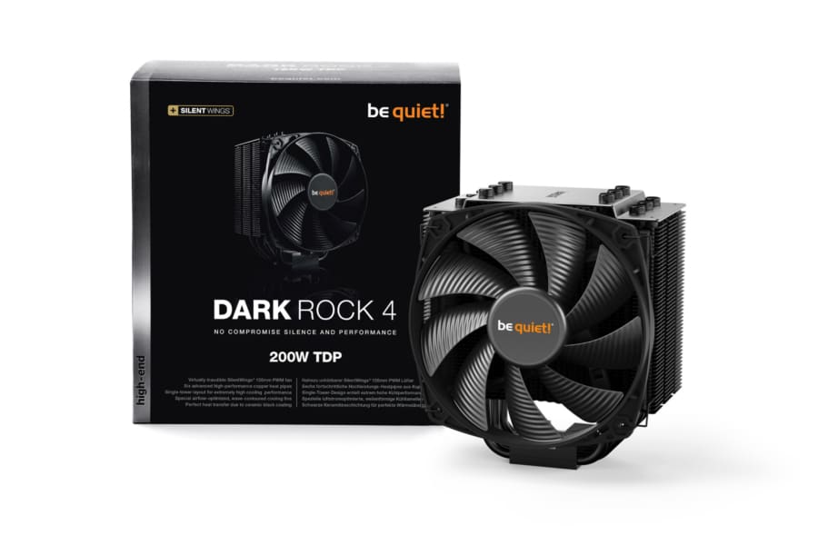 Be Quiet! BK021 Dark Rock 4 Heatsink & Fan, Intel & AMD Sockets CPU Cooler