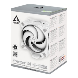 Arctic Freezer 34 eSports DUO Grey & White Heatsink & Fan, Intel & AMD Sockets CPU Cooler