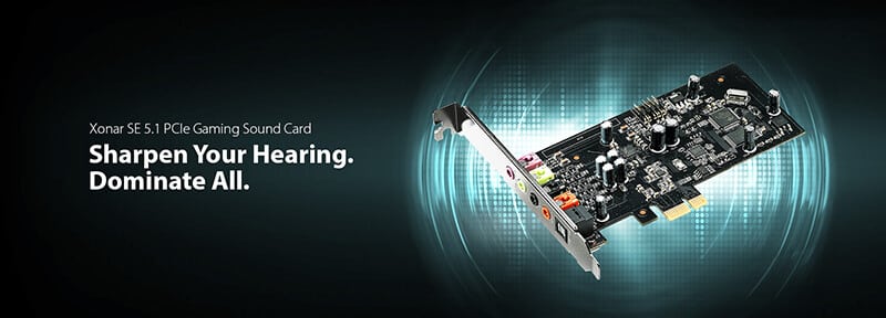 ASUS Xonar SE - 5.1 PCIe Gaming Sound Card