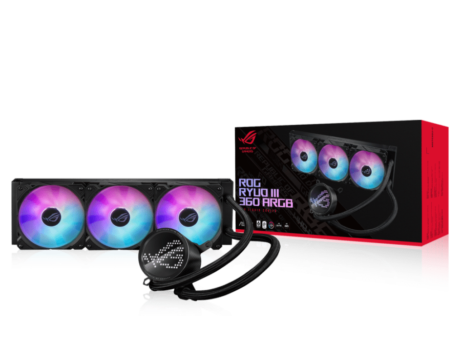 ASUS ROG Ryuo III 360 ARGB All-In-One Liquid CPU Cooler with Anime Matrix LED Display