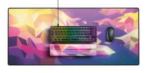Xtrfy WR5 Compact Resin Keyboard Wrist Rest - Litus Pink, 325 x 80 x 19 mm