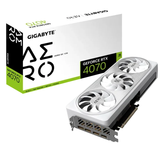 Gigabyte NVIDIA GeForce RTX 4070 AERO OC 12G GDDR6X Graphics Card