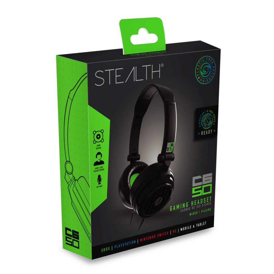 Stealth C6-50 Gaming Headset – Green