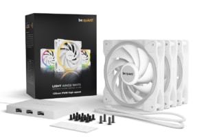 Be Quiet! BL101 Light Wings White 120mm PWM ARGB High Speed Case Fans