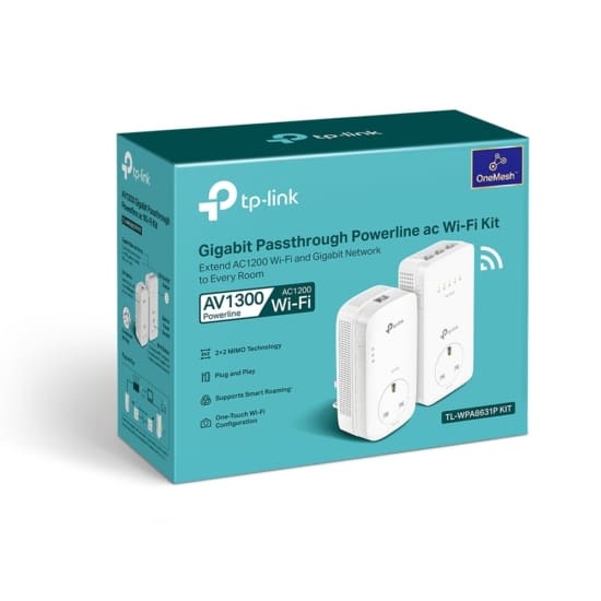 TP-LINK TL-WPA8631P KIT AC1200 Wireless Dual Band Powerline Adapter Kit