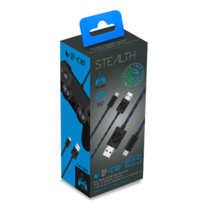 Stealth SP-C10 Twin Play & Charge Cables for PS4 Controllers