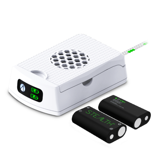 Stealth SX-C10X Dual Rechargeable Battery Pack White