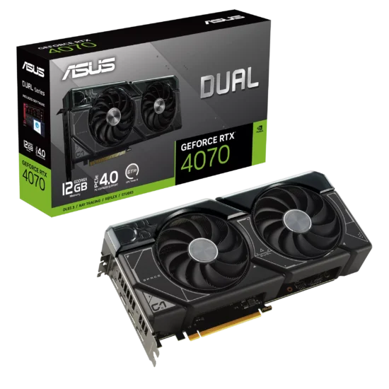 ASUS Dual NVIDIA GeForce RTX 4070 12G GDDR6X Graphics Card