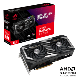 Asus ROG Strix AMD Radeon RX 7600 OC Box View