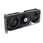 Gigabyte AORUS NVIDIA GeForce RTX 4060 Ti ELITE 8G Angled Vertical View