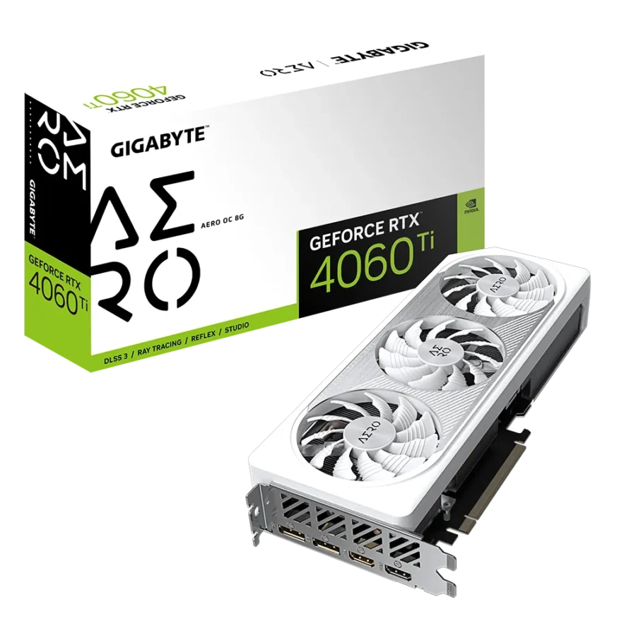 Gigabyte RTX 4060 Ti AERO OC 8GB Box View