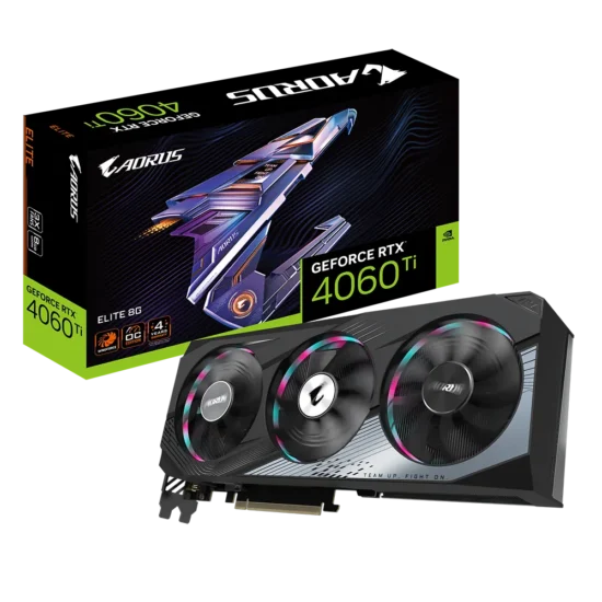 Gigabyte AORUS NVIDIA GeForce RTX 4060 Ti ELITE 8G Box View