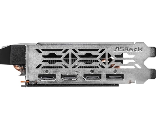 Asrock AMD Radeon RX 7600 Challenger OC I/O Panel View