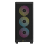 Corsair iCUE 2000D RGB Airflow Mini ITX Black Front View