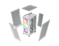 Corsair iCUE 2000D RGB Airflow Mini ITX White Removable Mech