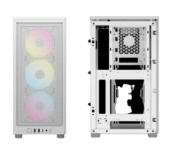 Corsair iCUE 2000D RGB Airflow Mini ITX White Front & Back