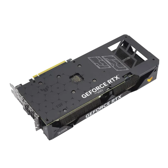 Asus TUF GAMING RTX4060 Ti OC Angled Flat Top View