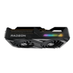 Asus ROG Strix AMD Radeon RX 7600 OC Angled Top Down View
