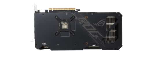 Asus ROG Strix AMD Radeon RX 7600 OC Backplate View