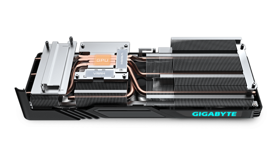 Gigabyte GeForce RTX 4060 Ti GAMING OC 8GB Heat Pipe View