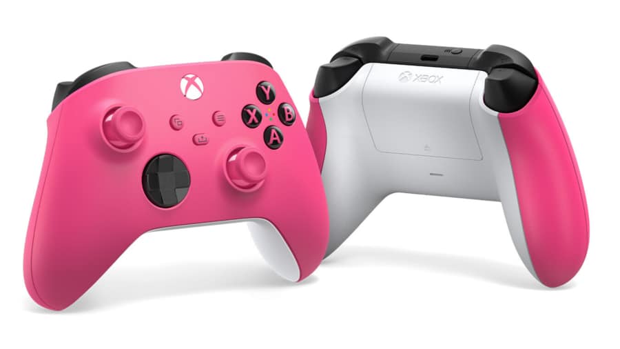 Xbox Wireless Controller - Deep Pink Front and Rear View