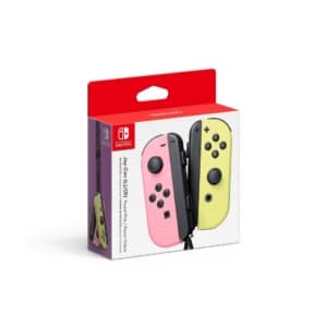 Nintendo Switch Joy-Con Pastel Pink & Yellow Box View