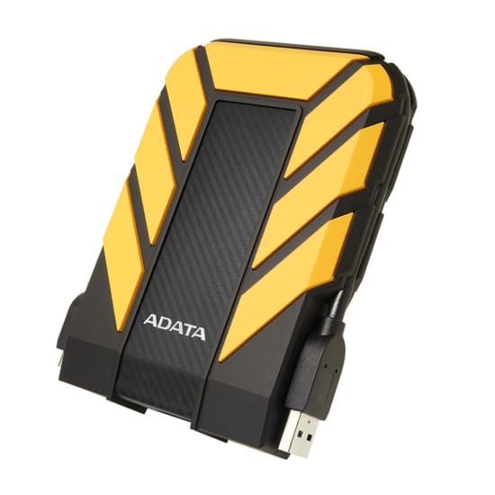 ADATA HD710 Pro Yellow Front Angled View