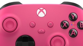 Xbox Wireless Controller - Deep Pink Share Button View
