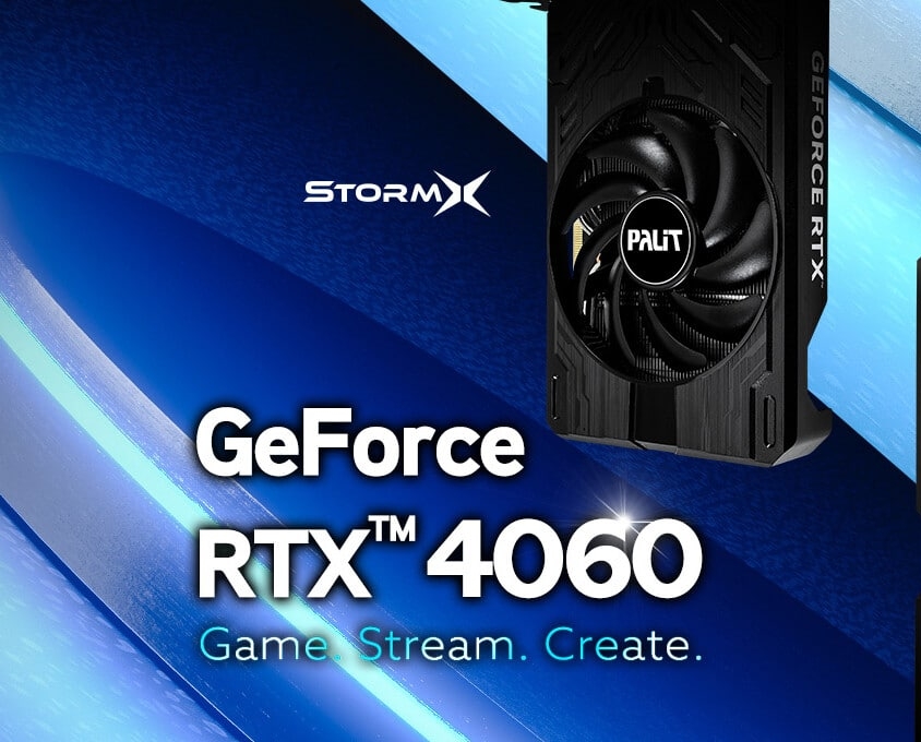 Palit NVIDIA Geforce RTX 4060 StormX Lifestyle Image