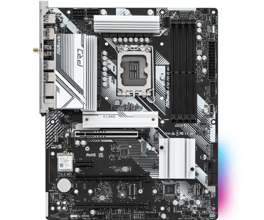 Asrock B760 PRO RS WIFI Front View