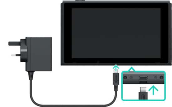 Nintendo Switch Charger AC Adapter Installation Diagram