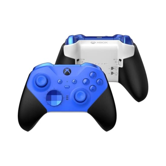 Xbox Elite Series 2 Core Wireless Controller - Blue Front and Rear View