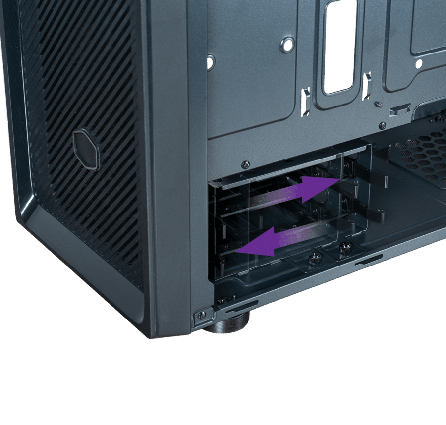 Cooler Master Elite 500 HDD Cage View