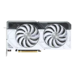ASUS Dual NVIDIA GeForce RTX 4070 White OC Edition Flat Fan View