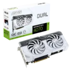 ASUS Dual NVIDIA GeForce RTX 4070 White OC Edition Box View
