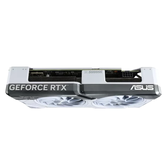 ASUS Dual NVIDIA GeForce RTX 4070 White OC Edition Slot Top View