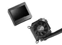 Asus ROG Ryujin III 240 All-In-One Liquid CPU Cooler Fan with LCD Top Flat View