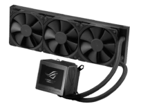 Asus ROG Ryujin III 360 All-In-One Liquid CPU Cooler Fan with LCD Angled View