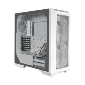 Cooler Master HAF 500 White Side Glass Panel View