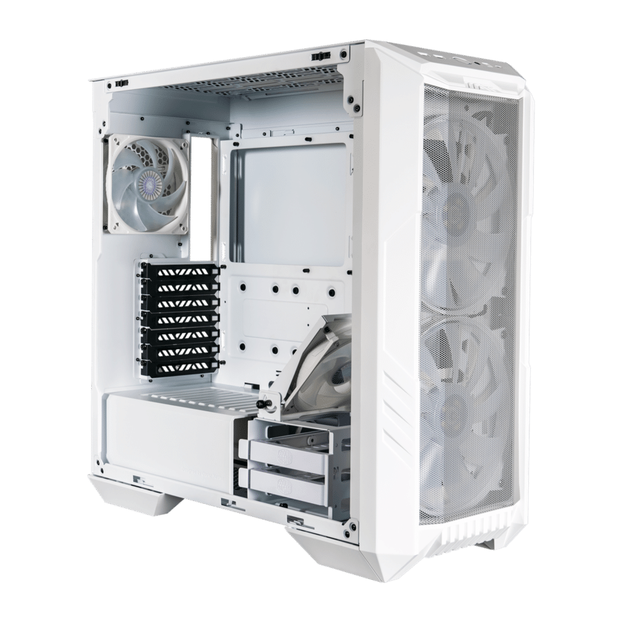 Cooler Master HAF 500 White Side Angled View