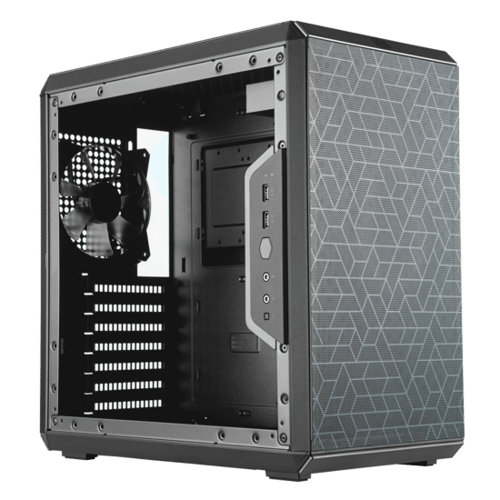 Cooler Master MasterBox Q500L Interior Side Angled View