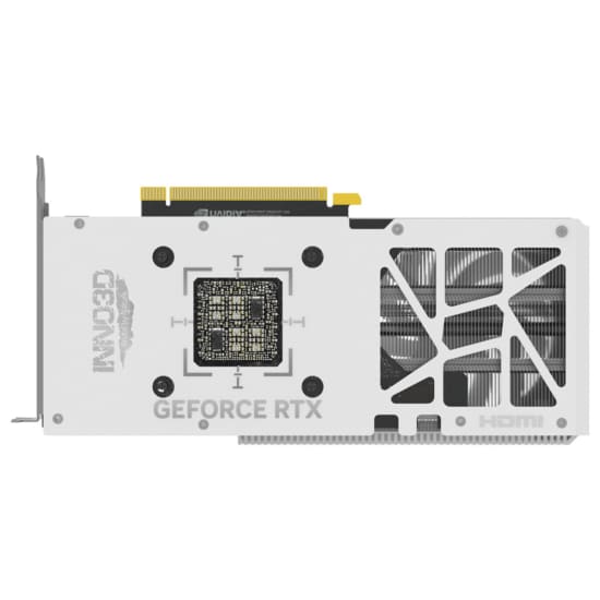 Inno3D NVIDIA GeForce RTX 4070 Twin X2 White OC Backplate View