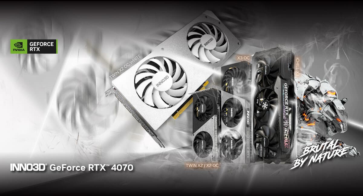 Inno3D NVIDIA GeForce RTX 4070 Twin X2 White OC Lifestyle Image