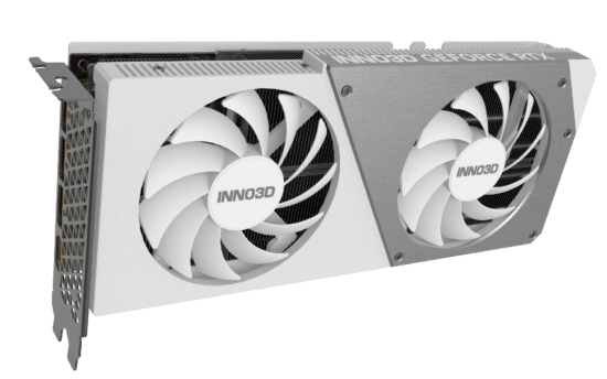 Inno3D NVIDIA GeForce RTX 4070 Twin X2 White OC Front View